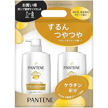 Amazon | パンテーン シャンプー&コンディショナー 400mL+400g