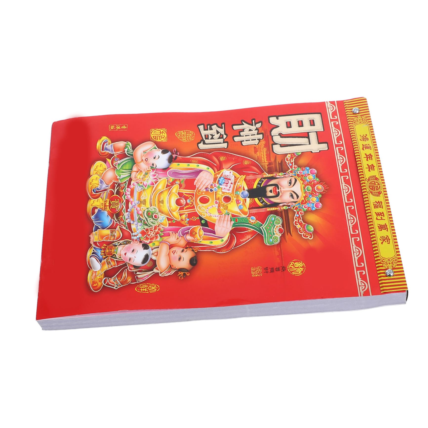 Calendario Chino de Pared Año del Caballo Calendario Lunar con Páginas Diarias Desgarrables para Decoración Fengshui y Seguimiento Mensual