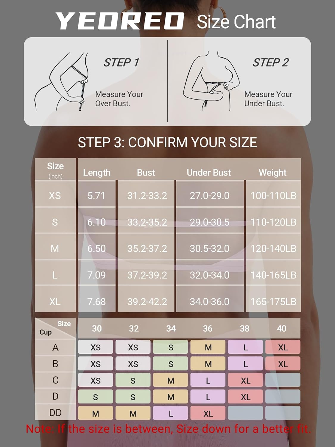 YEOREO Women Strapless Bandeau Sports Bra Padded Tube Top Workout Impact Backless Bralette Seamless Gym Yoga Everyday Bras - Image 6