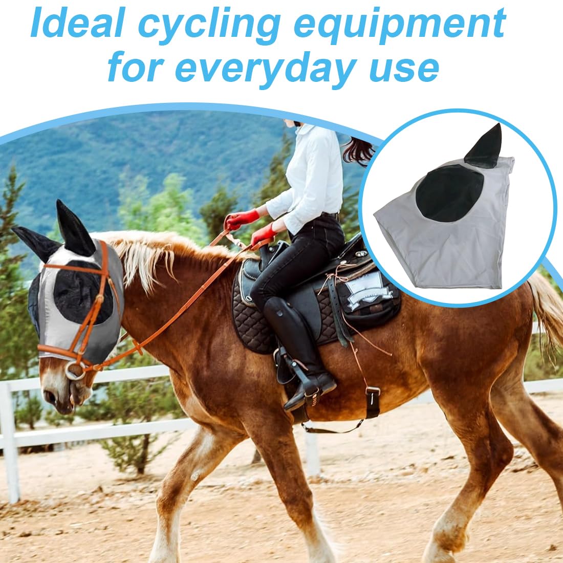 EIHI Maschera antimosche cavallo, Coperta rete antimosche per cavalli