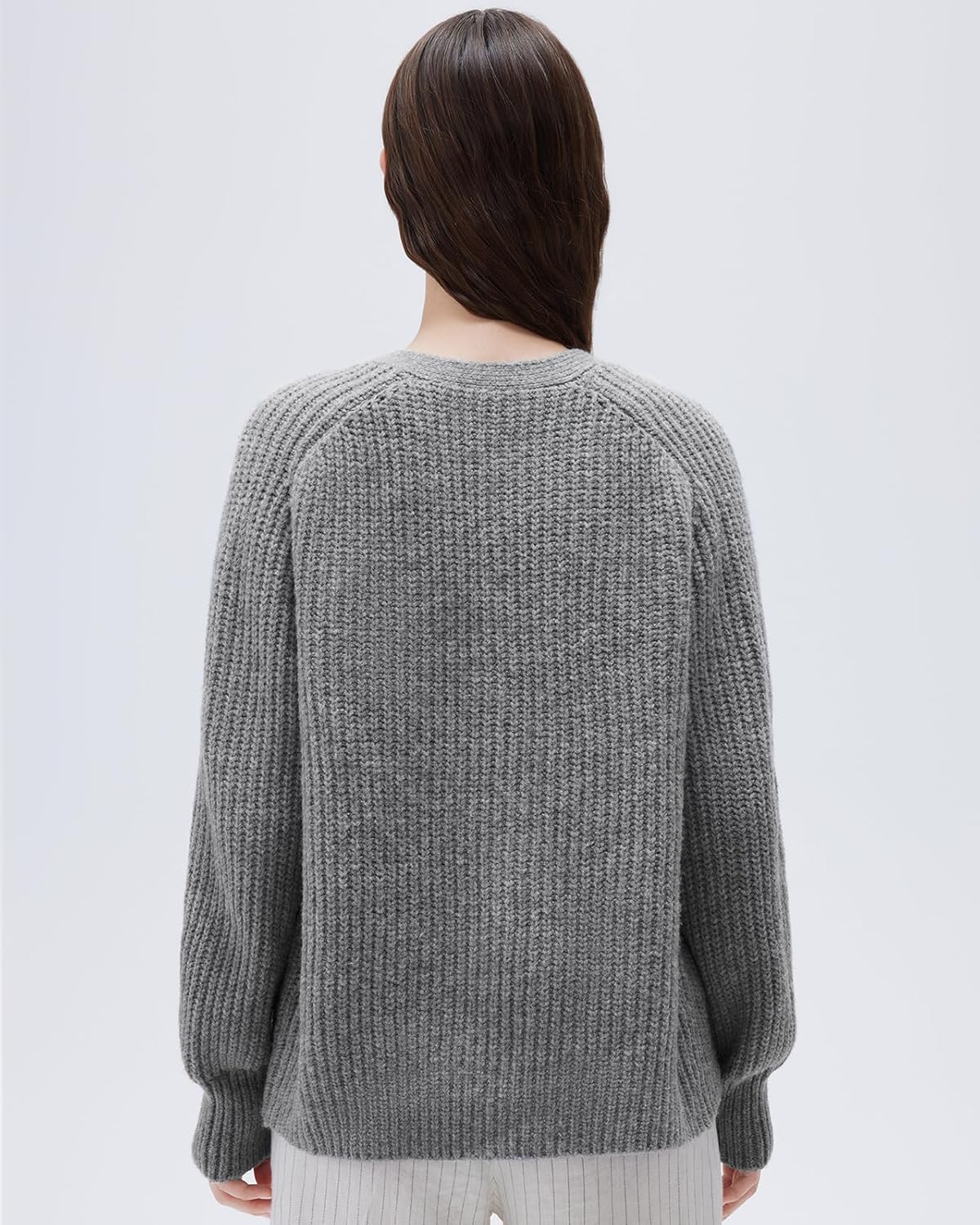 SUUKSESS Women Long Sleeve Button Down Oversized Short Cardigan Fall Loose Open Front Knit Sweater - Image 6