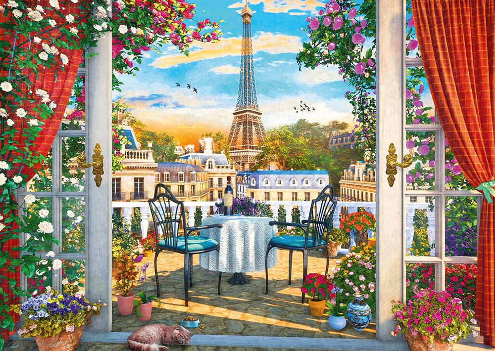 SCHMIDT SPIELE PUZZLE - Terrasse in Paris, 1.000 Teile Puzzle EUR 3,50