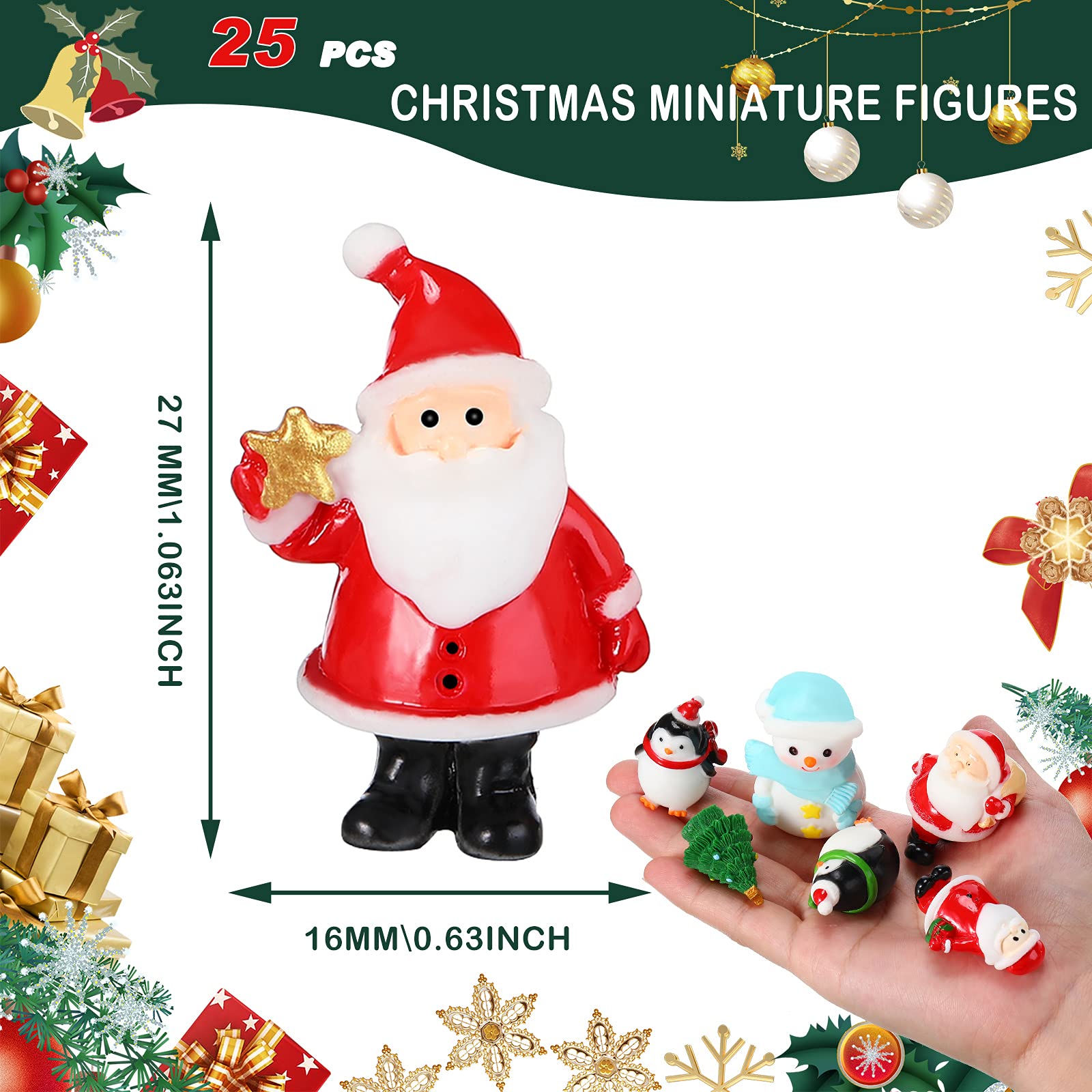 Lot De 8 Jouets à Remonter Noël 2024 - Père Noël, Bonhomme De Neige Et Figurines Qui Marchent Et Sautent
