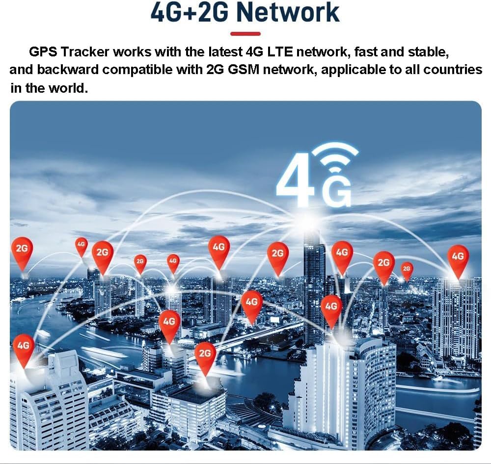 TKMARS Mini Traceur GPS 4G sans abonnement, Suivi en Temps réel, GPS pour Voiture et Moto, Aimant Puissant, Indice IP65, Application Gratuite, Antivol, Portable et Compact