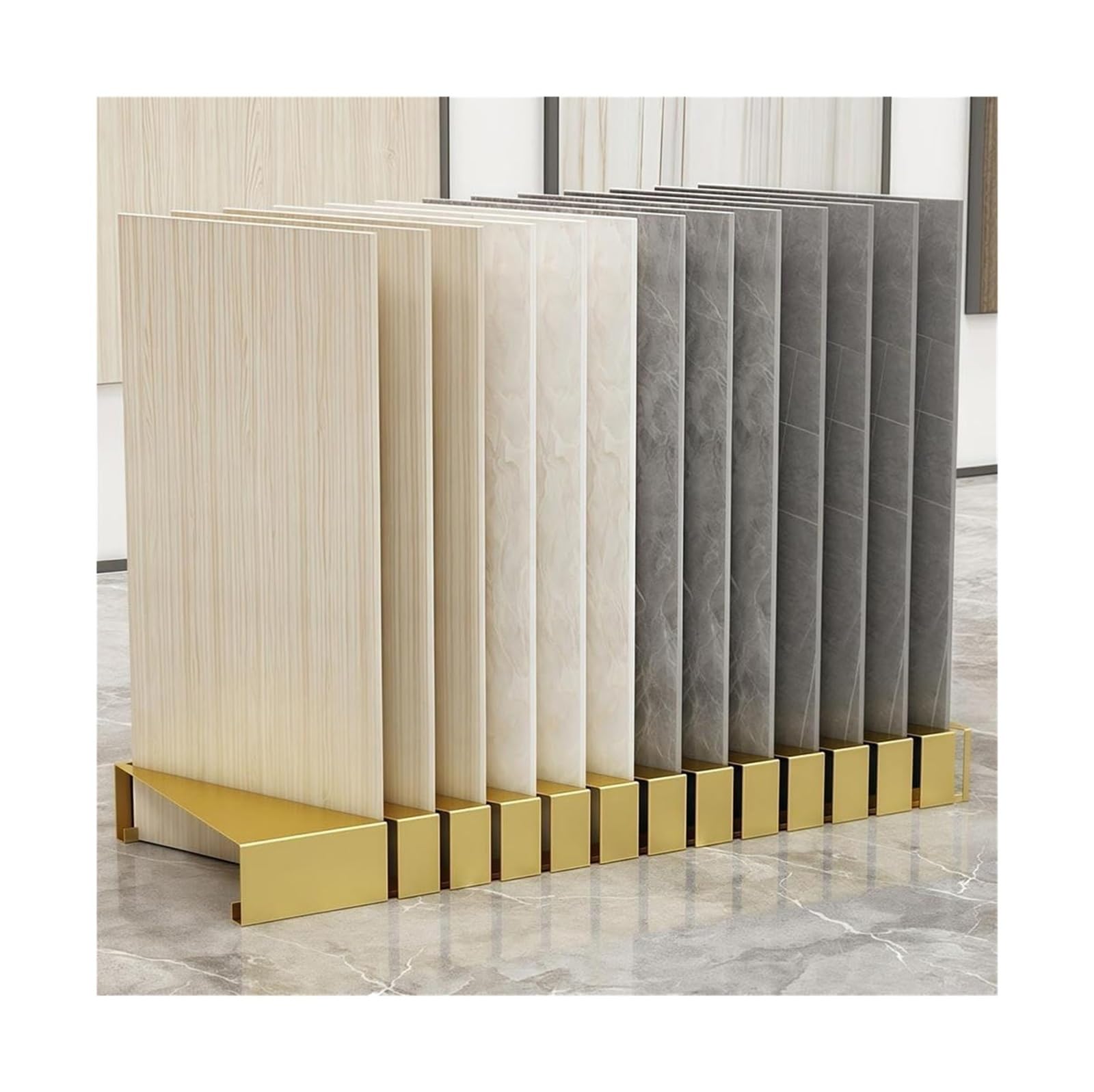 wooden display stand, 13 Card Slots Multicolor Multiple Sizes(Gold,20cm)