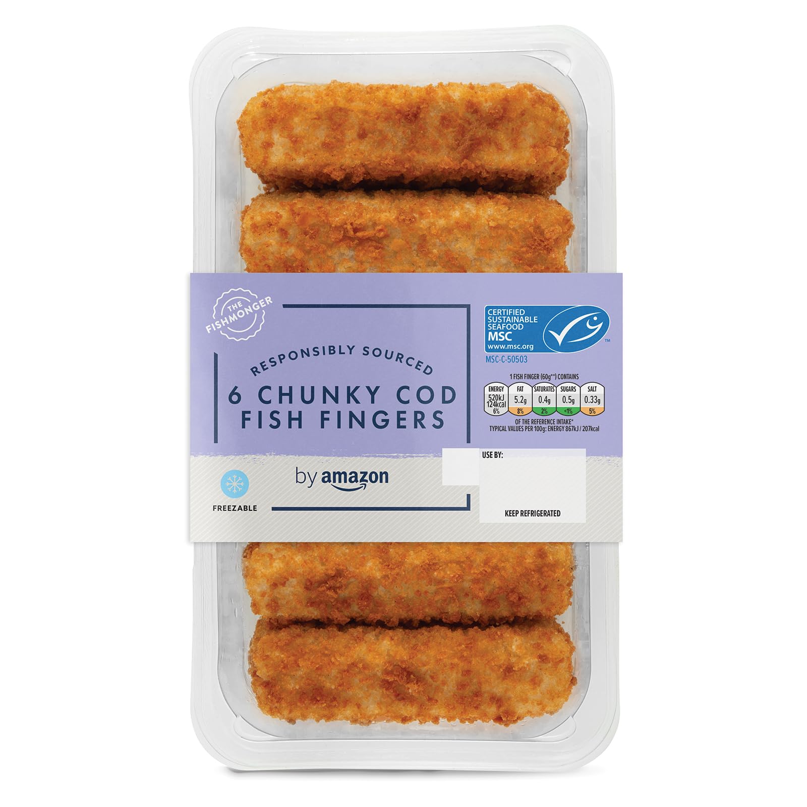 by Amazon Chunky Cod Fish Finger, 380g