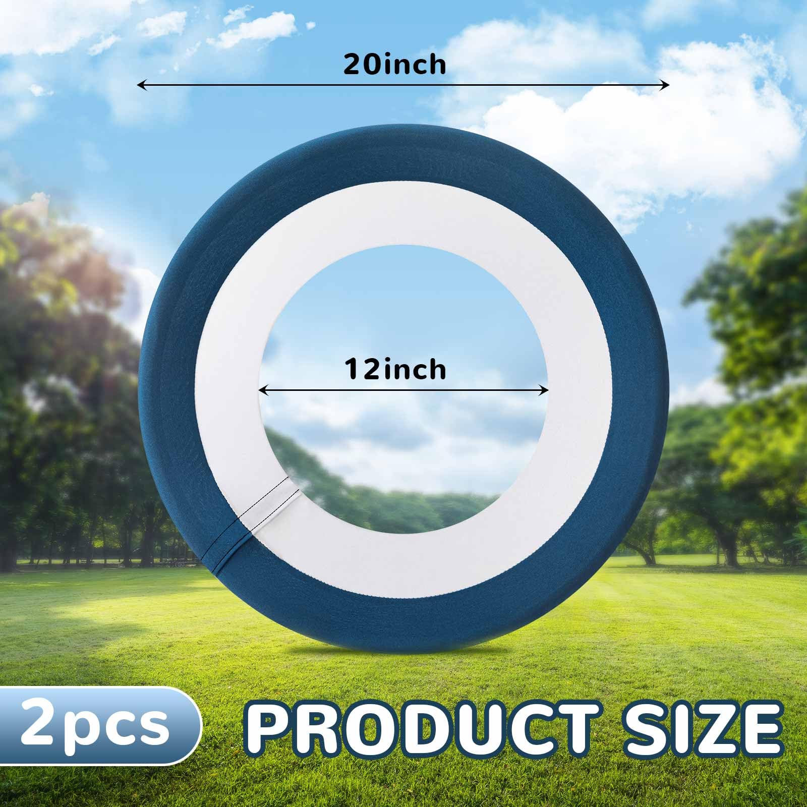 Simgoing 2 Pcs Flying Hoops 20 Inch Woosh Flying Rings Hoops Outdoor Game for Adult