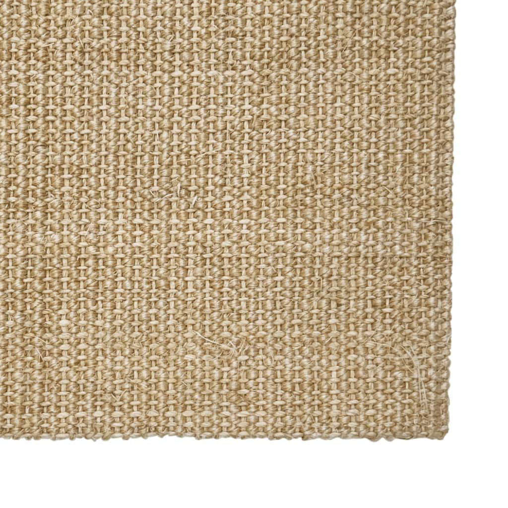 Alfombra de sisal para rascador, 80 x 100 cm, 100% sisal con parte trasera de látex antideslizante, alfombrilla para rascar muebles de gatos, accesorios, tabla de rascar y tronco para rascar
