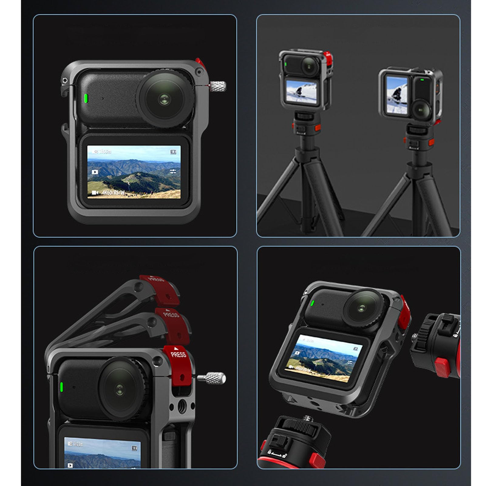 Étui de Protection pour Appareil Photo en Alliage D'aluminium