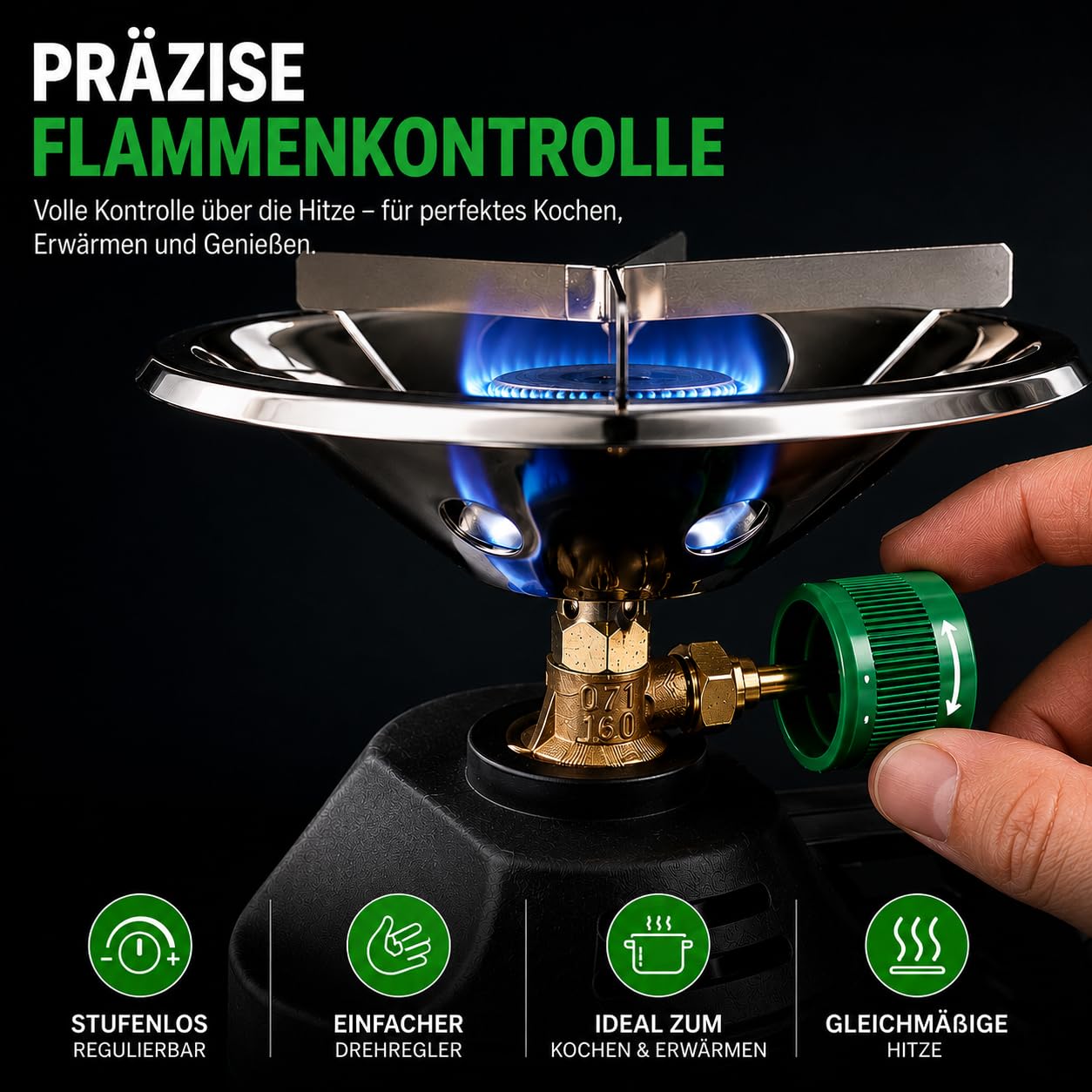 NOLA Réchaud de camping gaz perçable 190 g compact extérieur randonnée