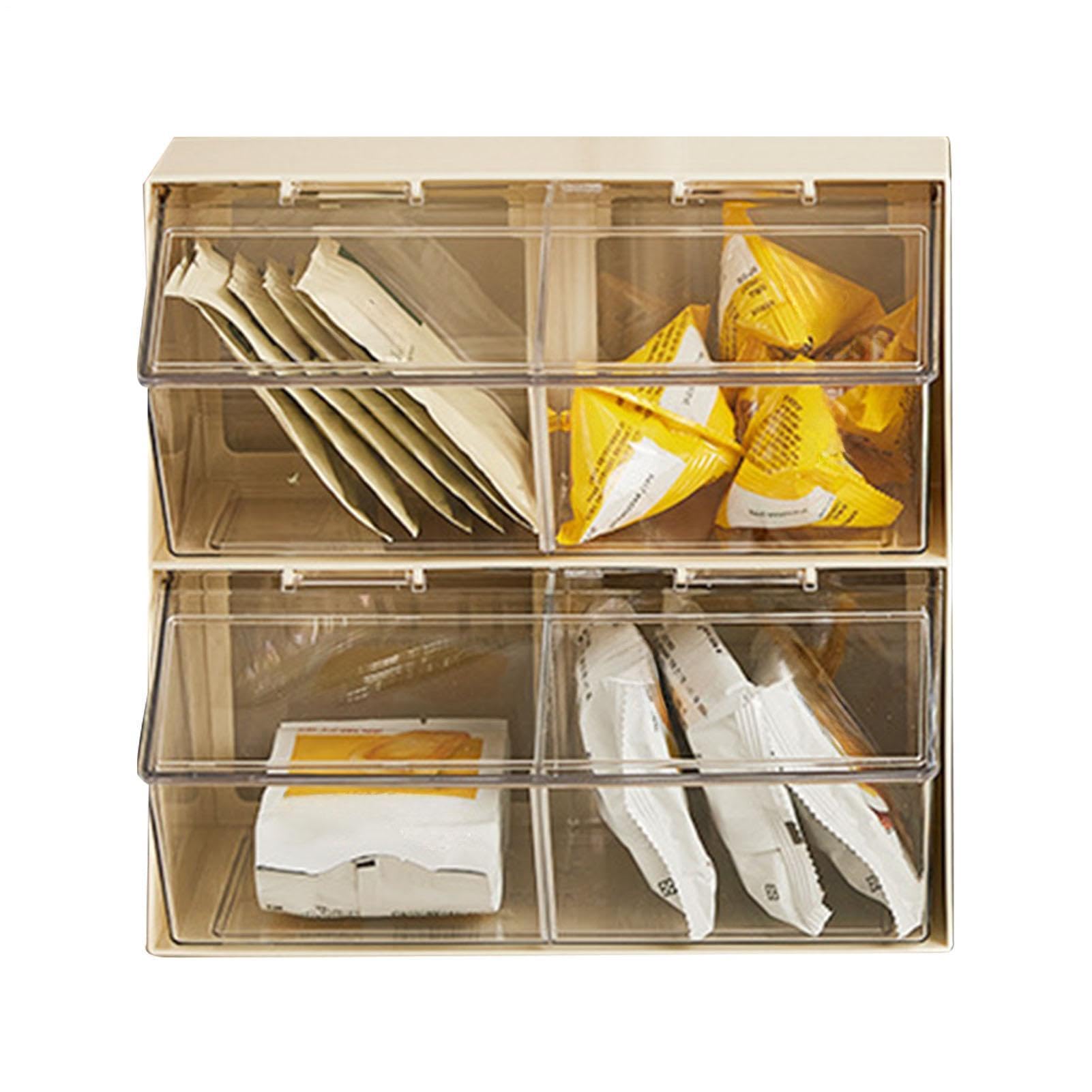 Soporte para bolsitas de té,Organizador de bolsitas de té Diseño de 2 | Bolsa de té para encimeras, despensa, hogar, cafetería
