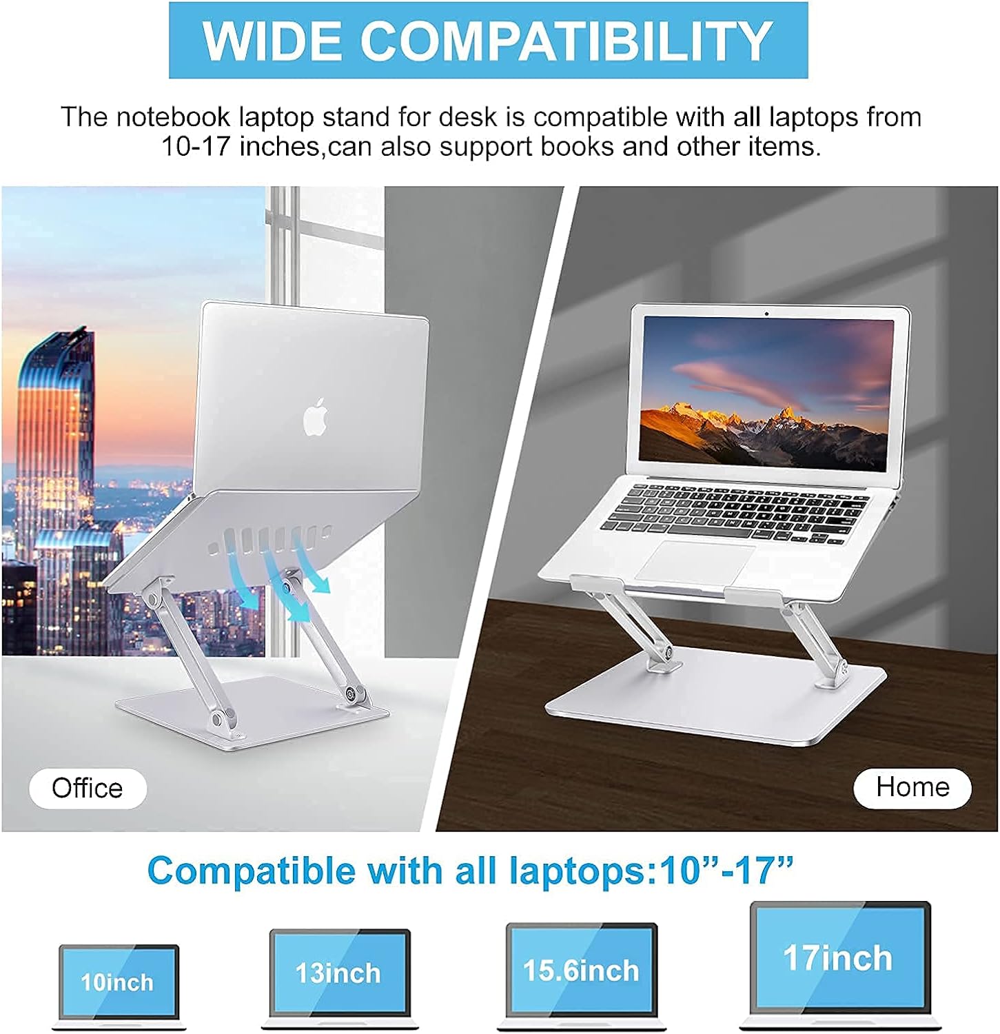 80% Off Discount Aluminum Laptop Stand, Ergonomic Laptop Holder, Portable Computer Stand with Heat-Vent, Compatible with MacBook, Air, Pro, Hp, Dell, Sumsung All Laptop 10-17 - Silver Promo 40% OFF Aluminum Laptop Stand, Ergonomic Laptop Holder, Portable Computer Stand with Heat-Vent, Compatible with MacBook, Air, Pro, Hp, Dell, Sumsung All Laptop 10-17 - Silver