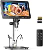 TOMLOV DM9 Max 10.1 HD IPS HDMI Digital Microscope 1500X, 20MP Coin Microscope Magnifier for Error Coins with Screen, LCD Soldering Microscope for Adults, 10 LED Lights, PCTV Compatible, 64GB