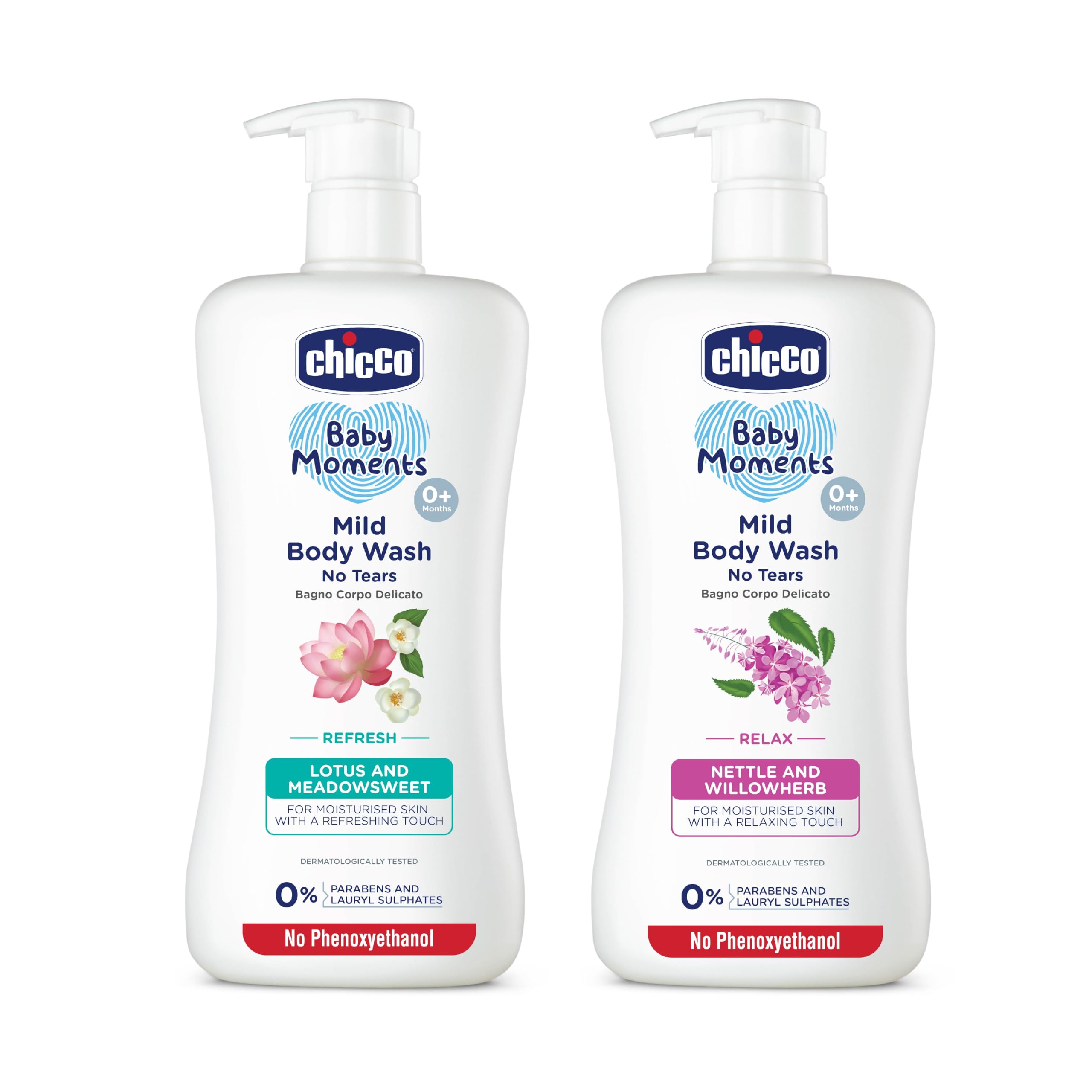 Chicco Mild Body Wash Set - Refresh & Relax (2 x 500ml Bottles)-image-39