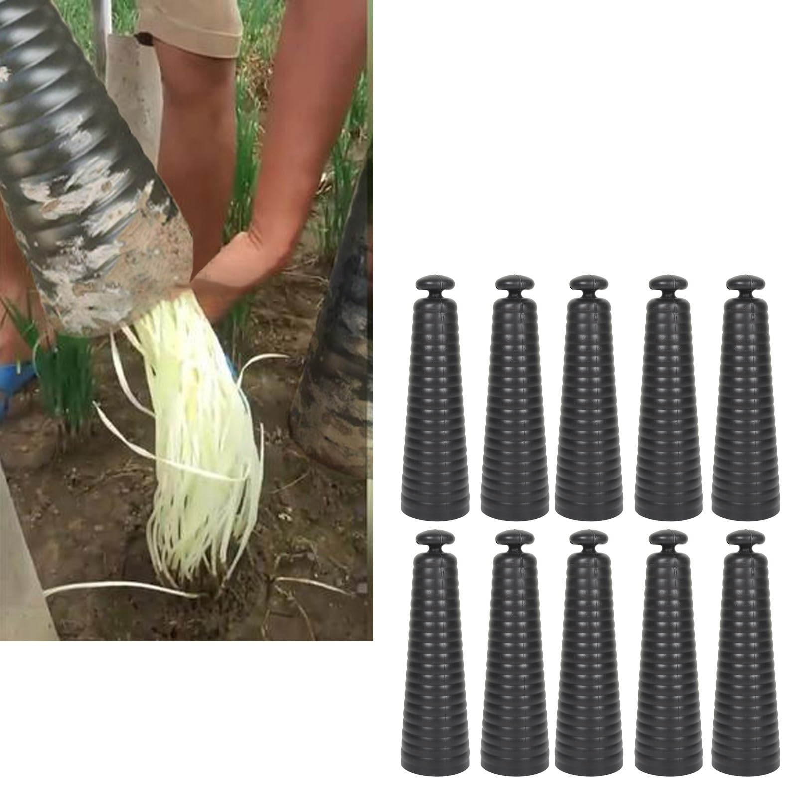 Coltivazione di porri efficienti efficienti strumenti di formazione di formaggio di formaggio riutilizzabili cappucci per tonalità vegetali facili da conservare e impilare CA