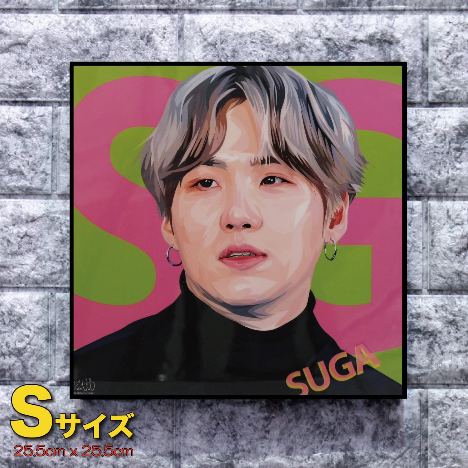 【公式　貴重】BTS WAKE UP SUGA ユンギ　直筆　サインパネル 公式 貴重】BTS WAKE UP SUGA ユンギ 直筆 サインパネル