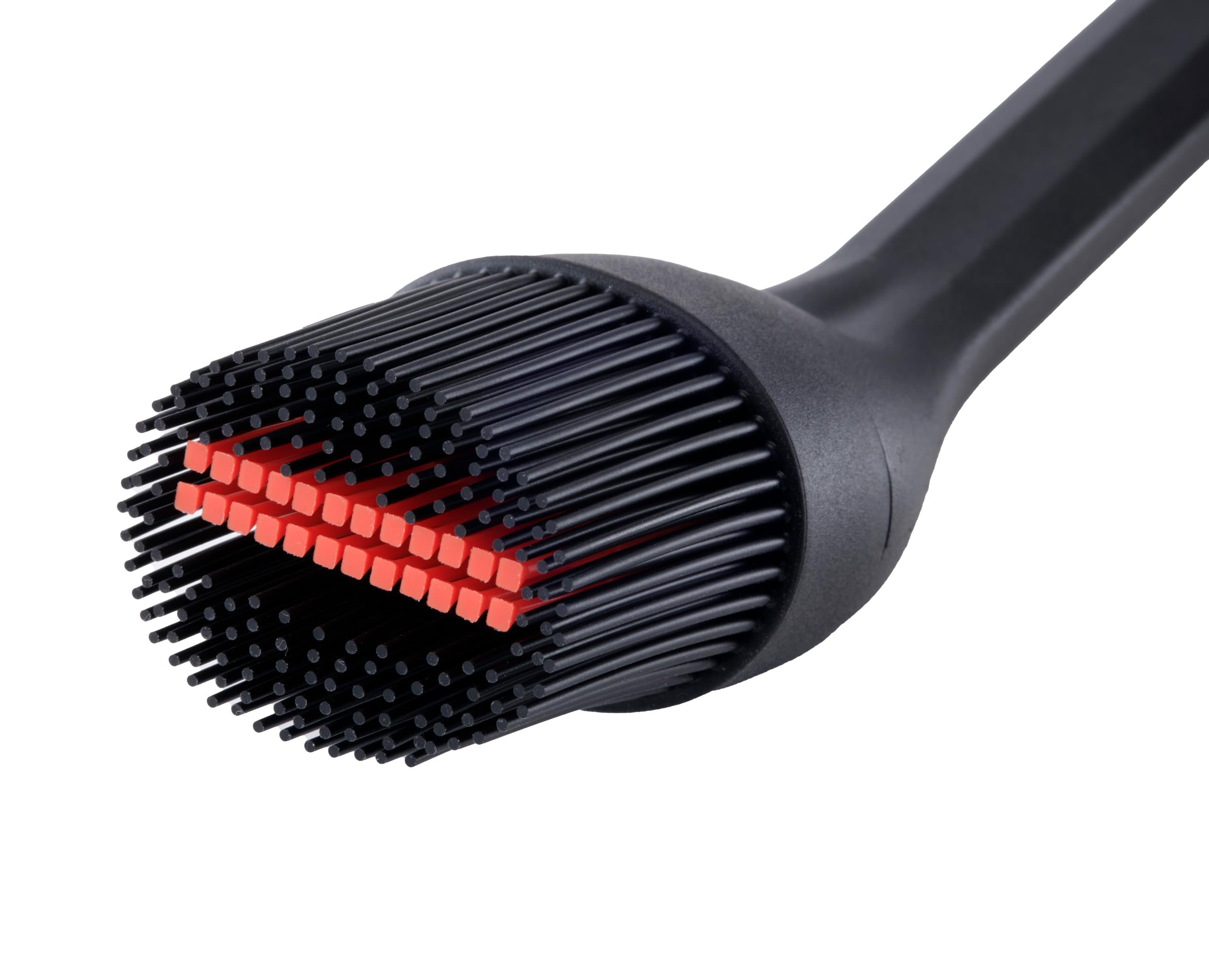 Joseph Joseph GrillOut Pennello per BBQ in Silicone con Testa Retrattile, Setole Resistenti ad Alte Temperature, Manico in Acciaio Inox, Facile da Pulire