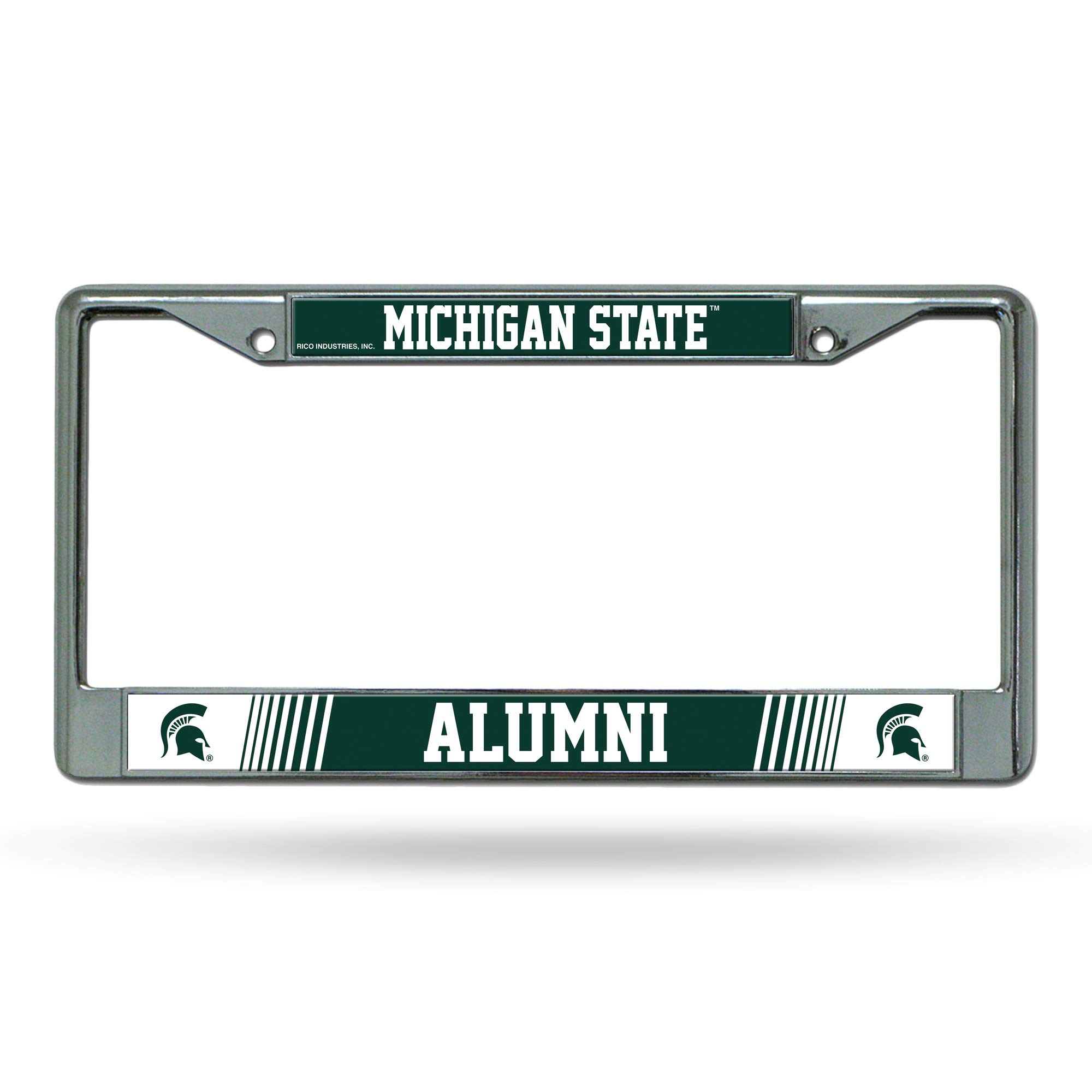 Rico Industries NCAA Unisex-Adult Laser Cut Inlaid Standard Chrome License Plate Frame