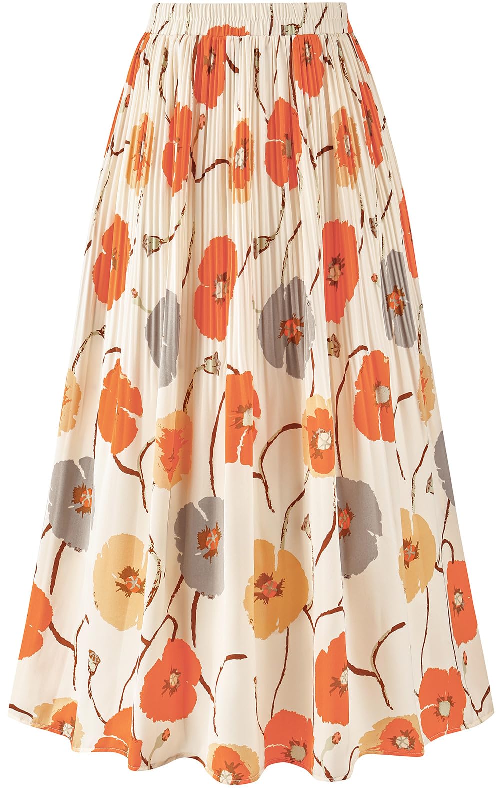 Basoteeuo Jupe pour Femme, imprimé léopard, Pull midi Long, Jupes plissées, Taille Haute, Jupes trapèze