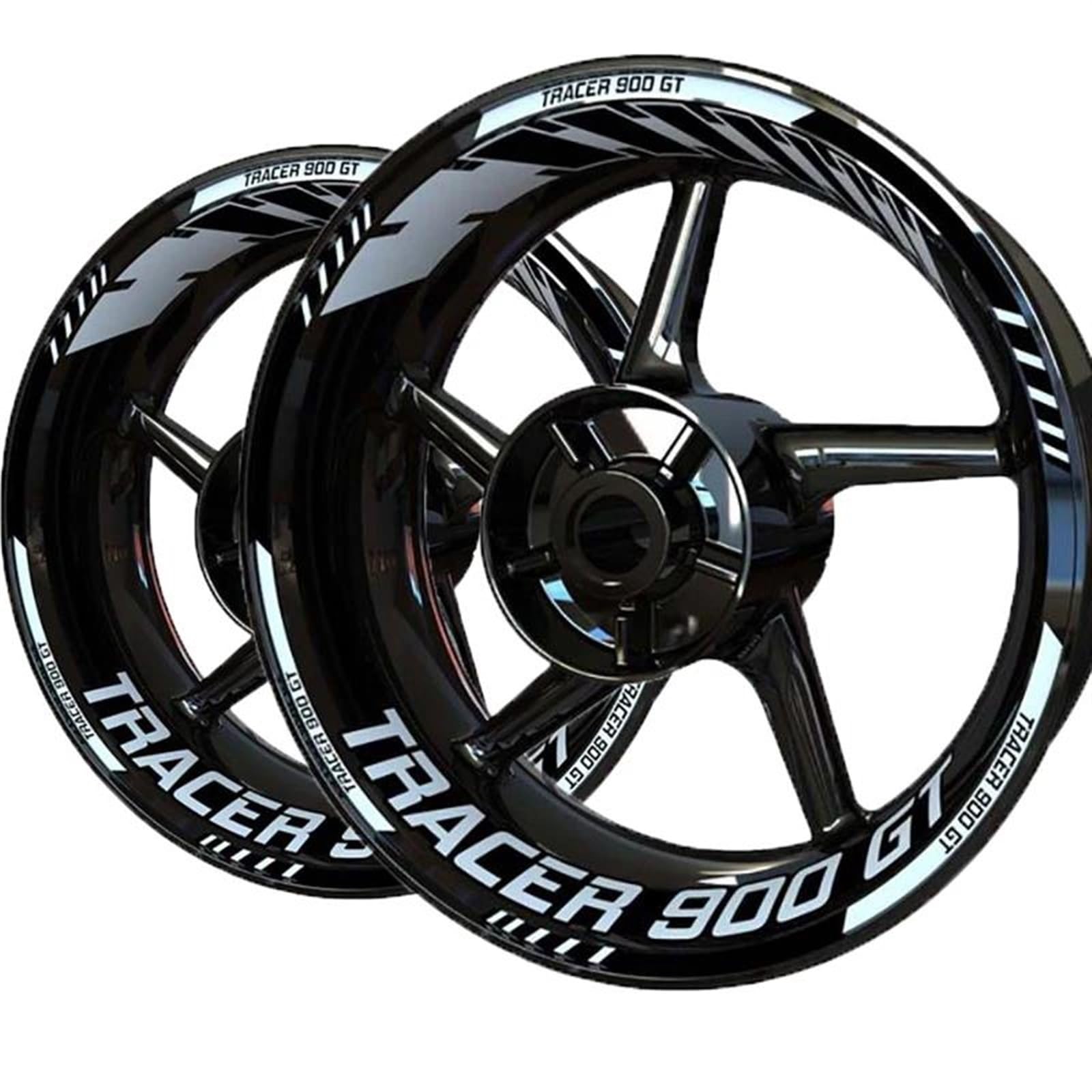 Motorcycle Wheel Stickers Night Reflective Decorative Rim for Yamaha for Tracer 9 7 900 700 Gt Decorative(Color13)