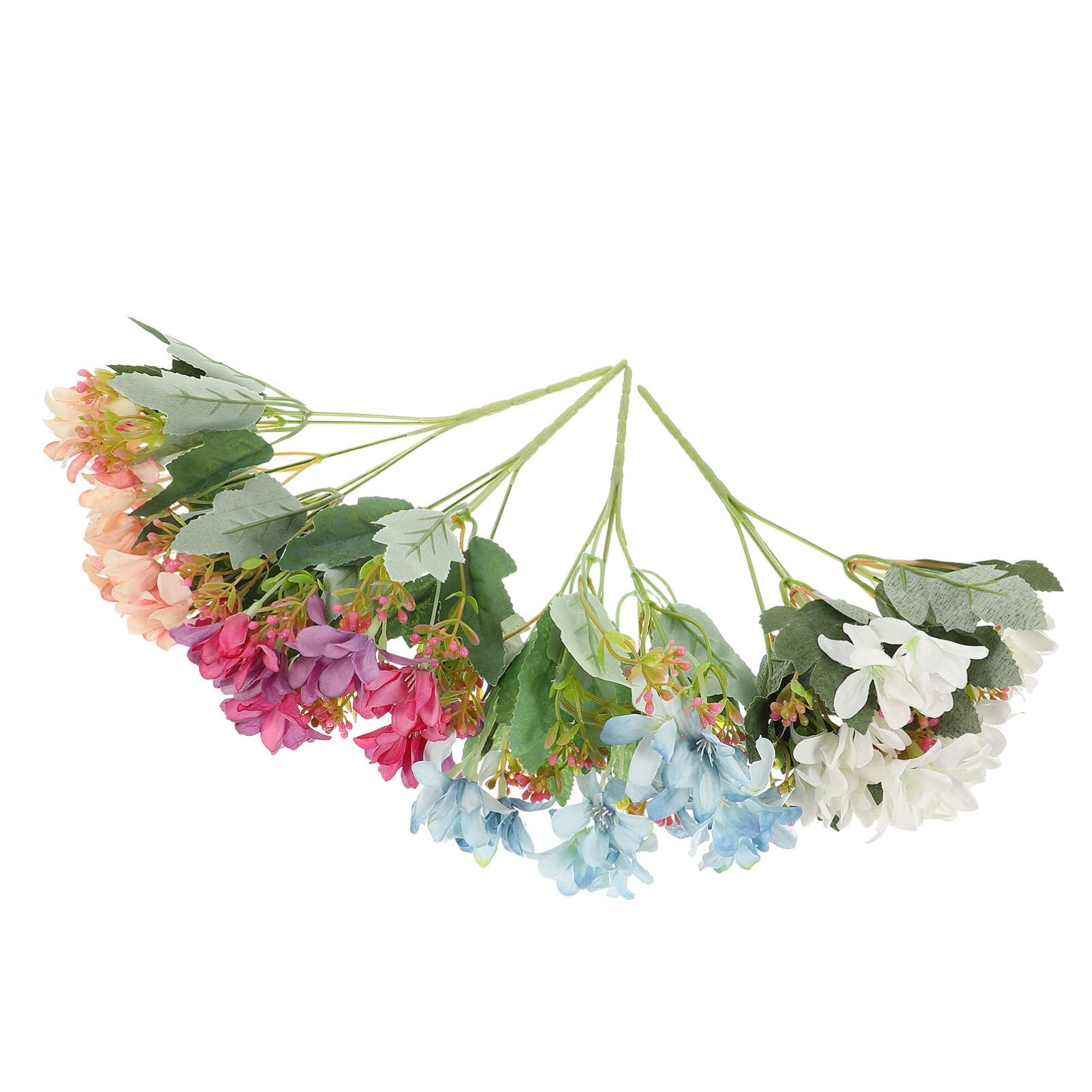 GJGHKLHL artificial flowers， Faux Peony Flowers Artificial Daffodils Flower Fake stem Bouquet Floral Decorations: 4Pcs St
