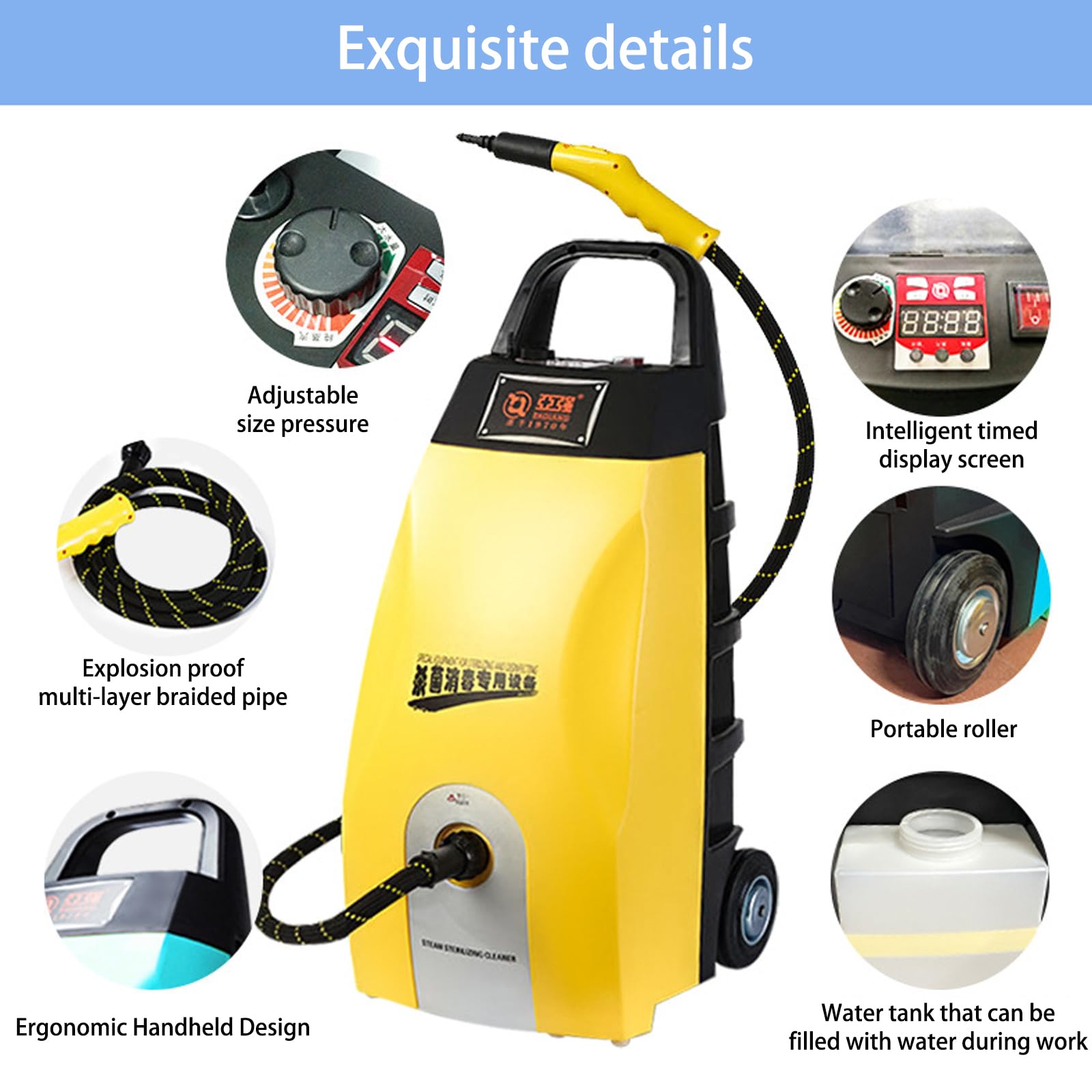 オートスチーム Amazon.com - Handheld Steam Cleaner, 2500W Pressurized