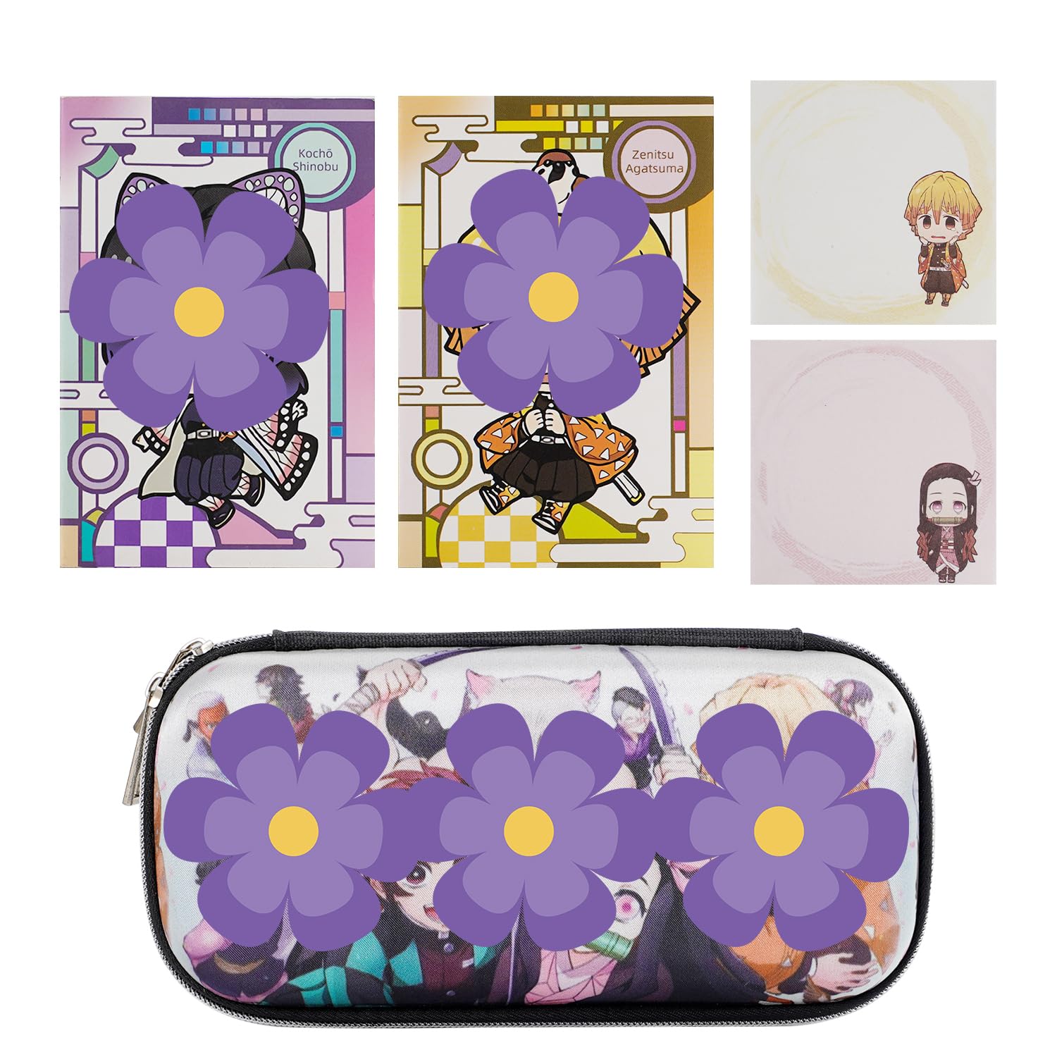 G-Ahora Anime Gel Pen with Sticker Anime Pens Black 0.5mm Ballpoint Writing Pen Office Supplies for Women Men (Pen-slayer)