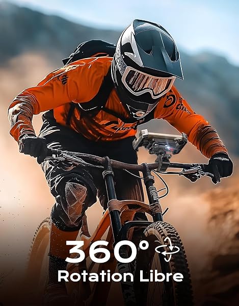 CIRYCASE Support Telephone Moto Anti-Vibration, Support Telephone Velo Ultra Stable, 360° Rotation & Verrouillage Rapide, Racks d'Installation Porte Smartphone Moto/VTT pour 4,7-6,8 Pouces Téléphones - 4