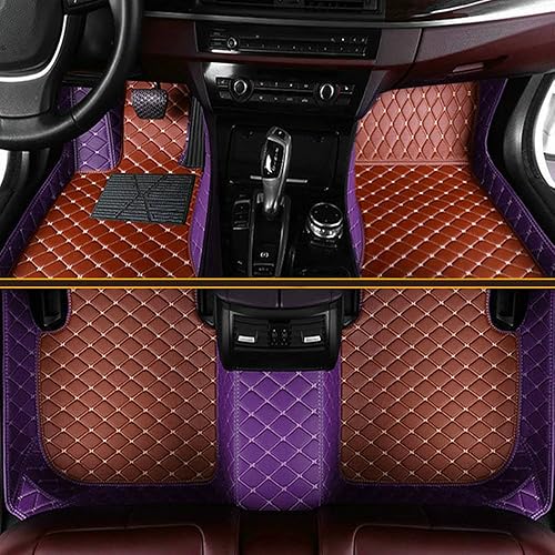 Miniatura 25 de Tapetes de automóvil para el 99 % de los sedán, SUV deportivos, protección para todo tipo de clima, tapetes de cuero impermeables