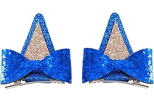 Bluey Hair Bows Blue Dog Ears Hair Clips 2.5in
