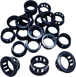 50Pcs 3/4 Inch Snap Bushing SB-19 Nylon Cable Grommet | 19mm Hole, Wire Protector with 14.9mm Inner Dia, Strain Relief, Server Rack Electrical Panel