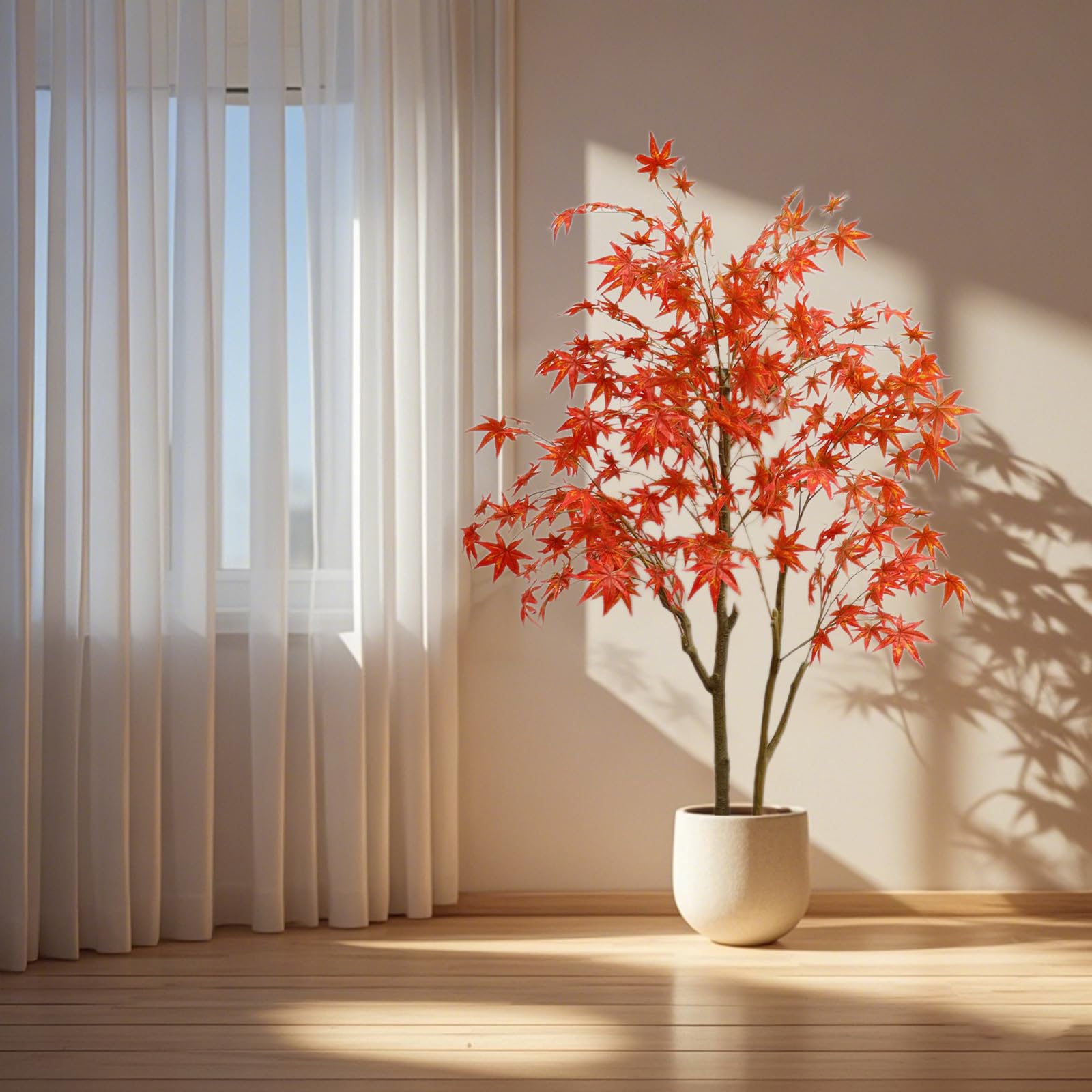 Amazon.de: DanLink Knstliche Pflanze Ahornbaum, 150 cm Japanischer Ahorn  Baum Kunst Pflanze Wie Echt Im Topf Innendekoration fr Zuhause, Hochzeit,  Party, Garten, BRo Dekoration
