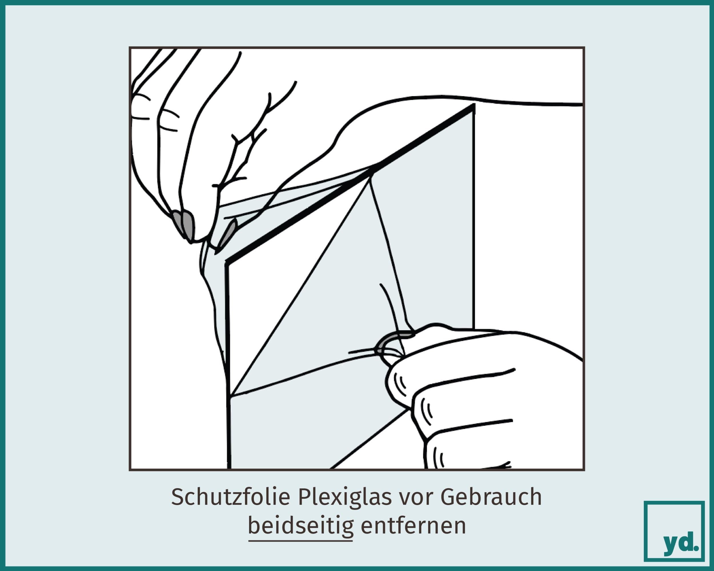 yd. Your Decoration - Puzzlerahmen 70x100 cm - Schwarz Matt - Puzzlerahmen 1500-2000 Teile - Kunststoff Bilderrahmen - Annecy