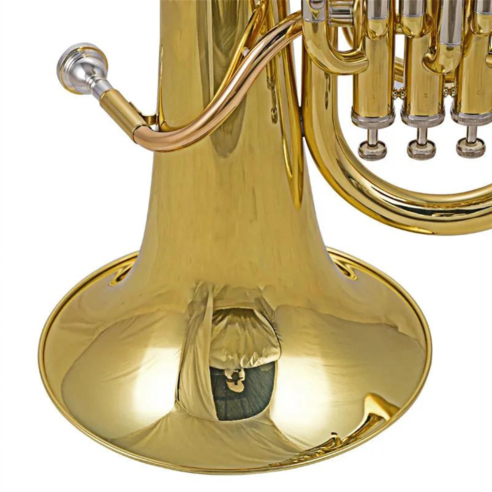 Bb Tone Fosfor I Miedź Złoty Lakier 3+1 Zawór Tłokowy Euphonium Z Walizką Do Przechowywania Zestaw Eufonium