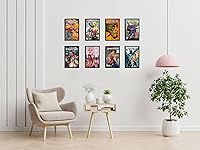 Vista 5 de Marco para cómics, paquete de 4, protección UV ultravioleta, se adapta a Current Comics de hasta 6, 34 x 10 pulgadas, 14 pulgadas, para pared