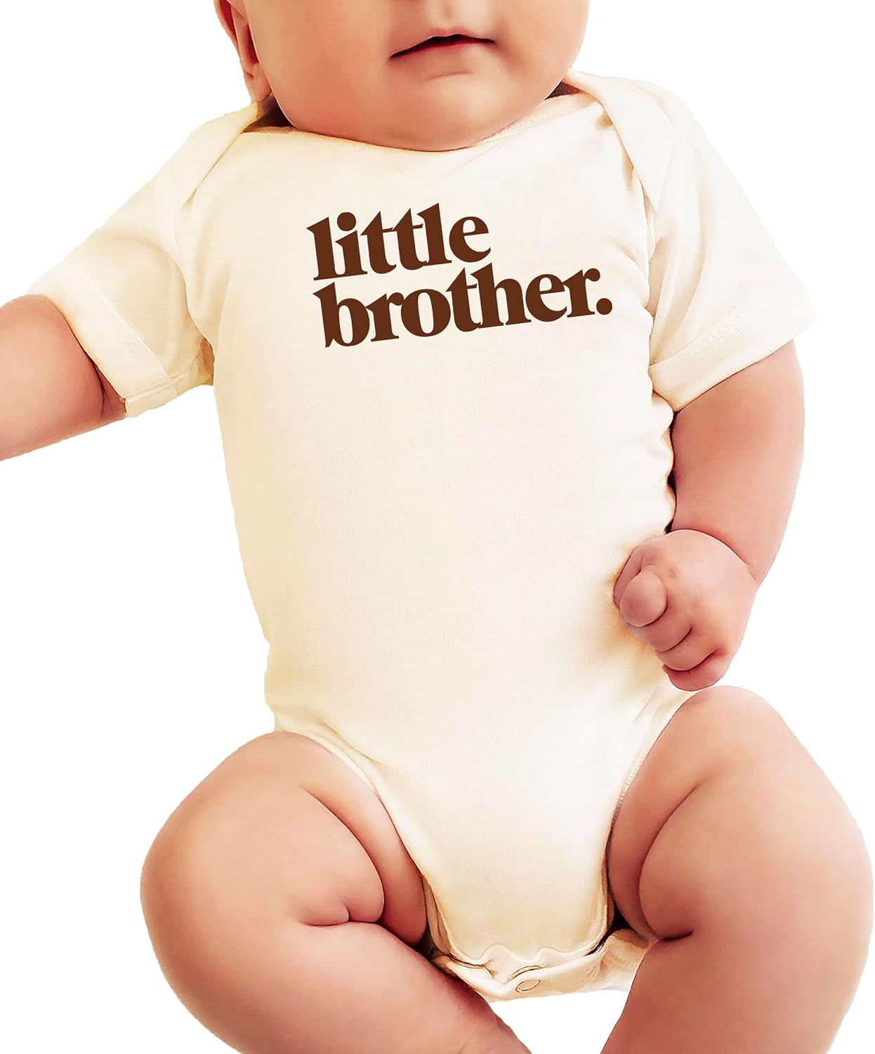 Olive Loves Apple Little Brother Bodysuit for Baby Boys Sibling Outfits