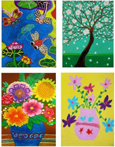 Miniatura 3 de 10 hojas de papel de arena de color, papel de lija colorido, papel de lija brillante, cartulina para graffiti, pintura al óleo, envoltura de