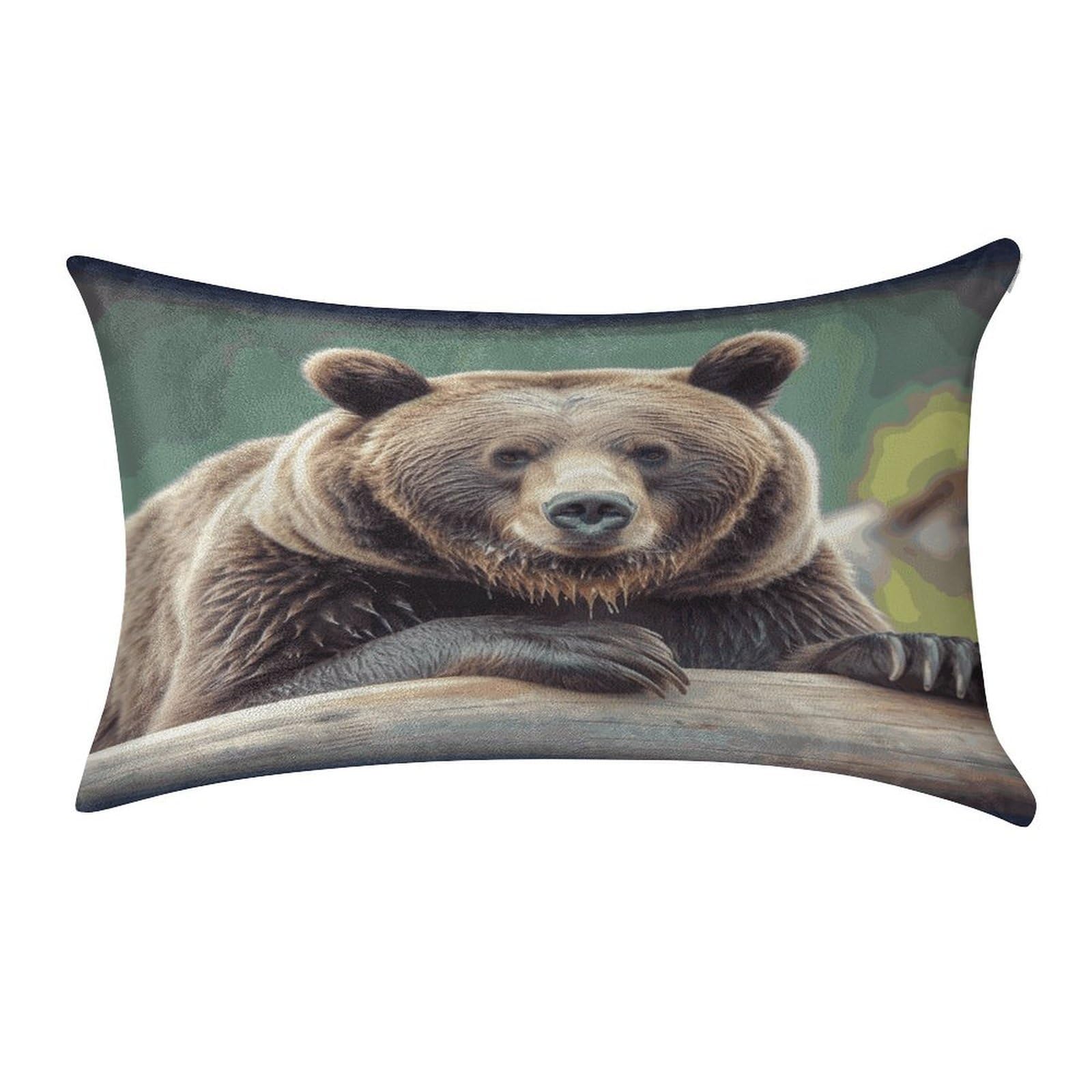 Btcowzrv Style Grizzly Bear Pillow Cover Pillow Case Pillowcase