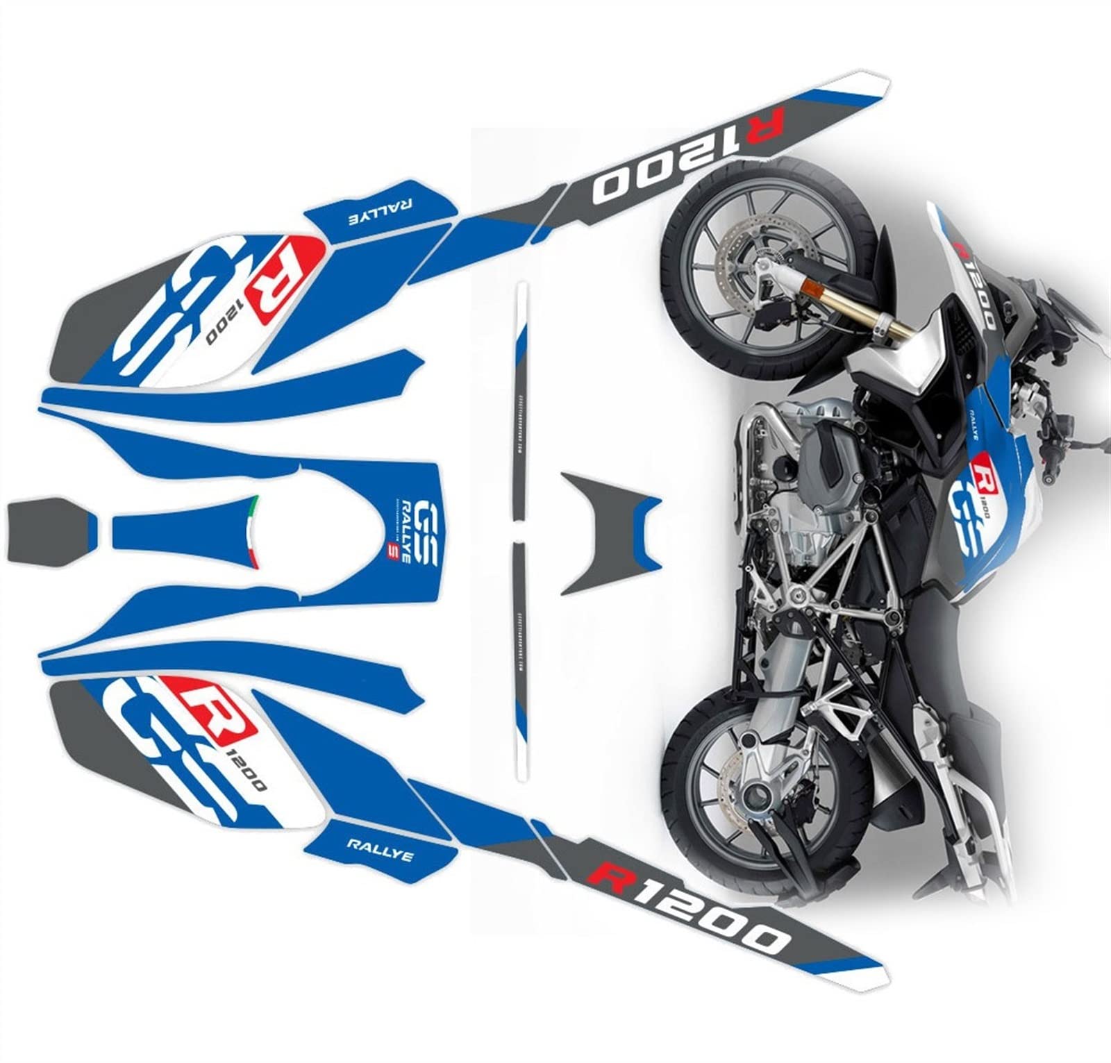 Autocollant réfléchissant de moto BMW R1200GS 2017 kit déco sécurité
