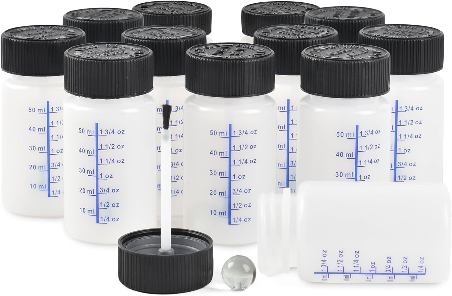 Redvigh 12 Pack Paint Touch Up Bottles 2 Ounces(60ml