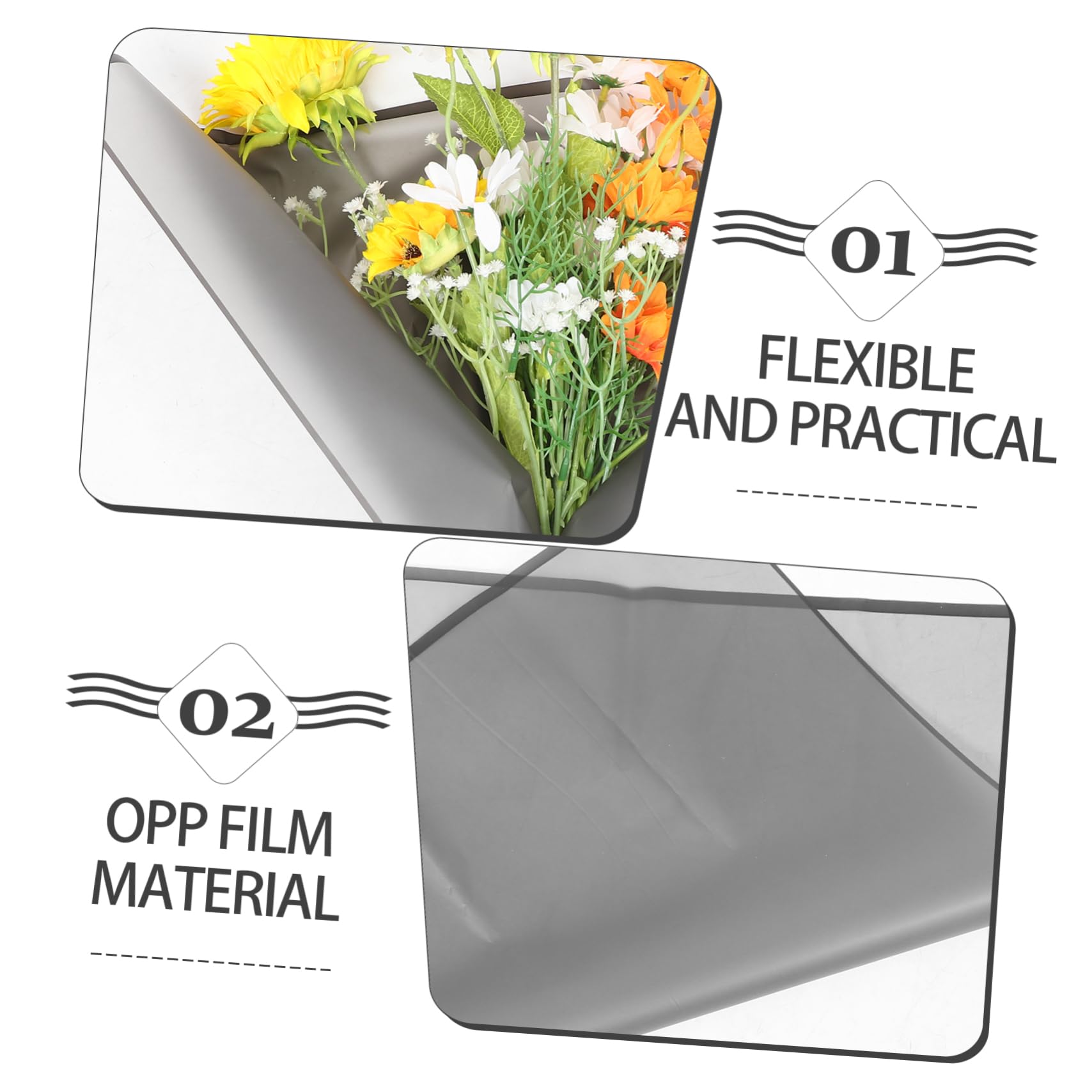 OKUMEYR 20 Pezzi Carta Fiori Carta Imballaggio Per Bouquet Fai Da Te Confezioni
