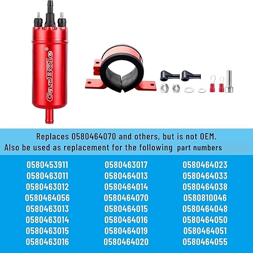 Miniatura 5 de CarBole Bomba de combustible externa en línea 116 PSI Alta presión Unversal 12V Reemplazo de sistemas de inyección de bomba eléctrica para