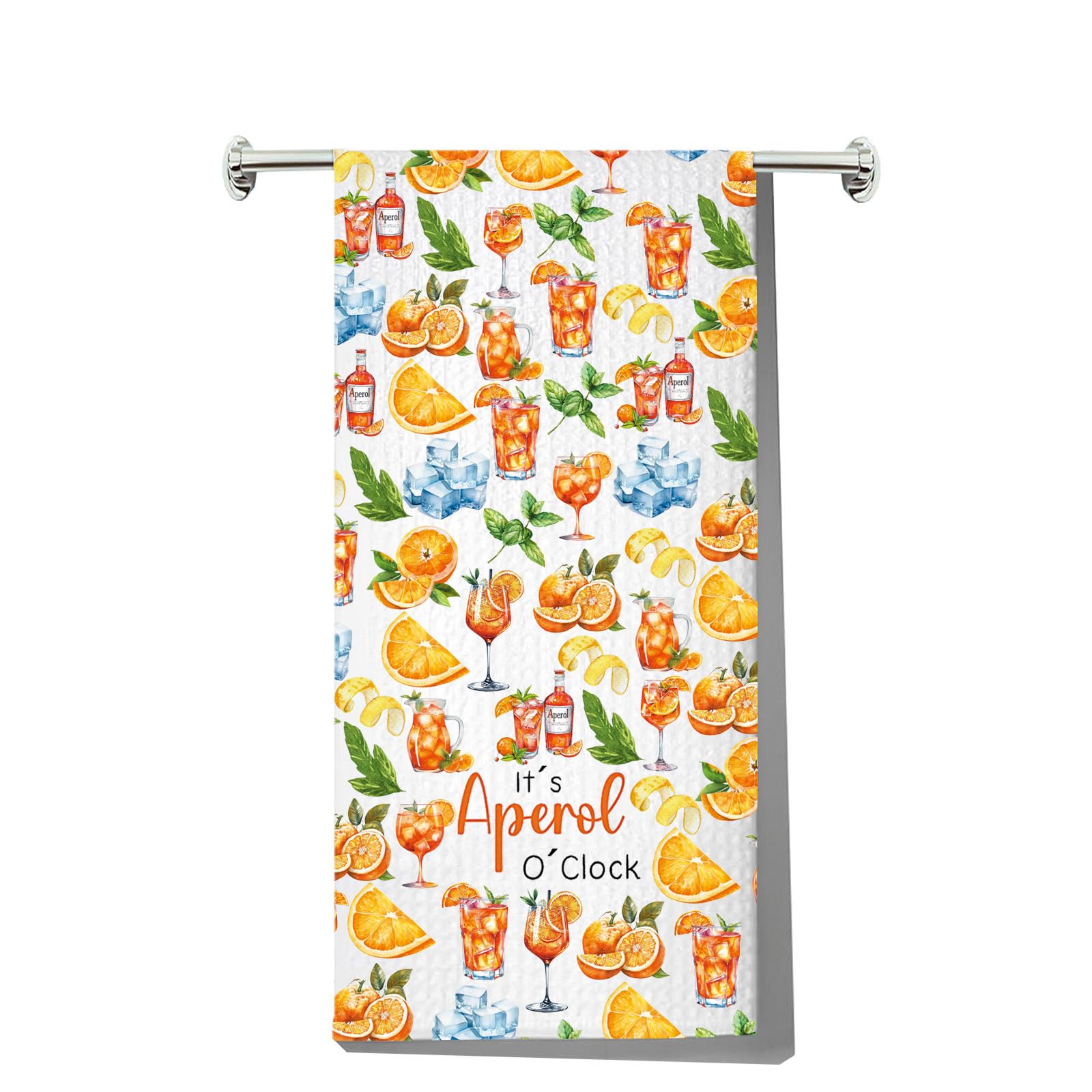 Toalla de cocina de Aperol Spritz JNIAP, paño decorativo italiano para tus tardes de terraza