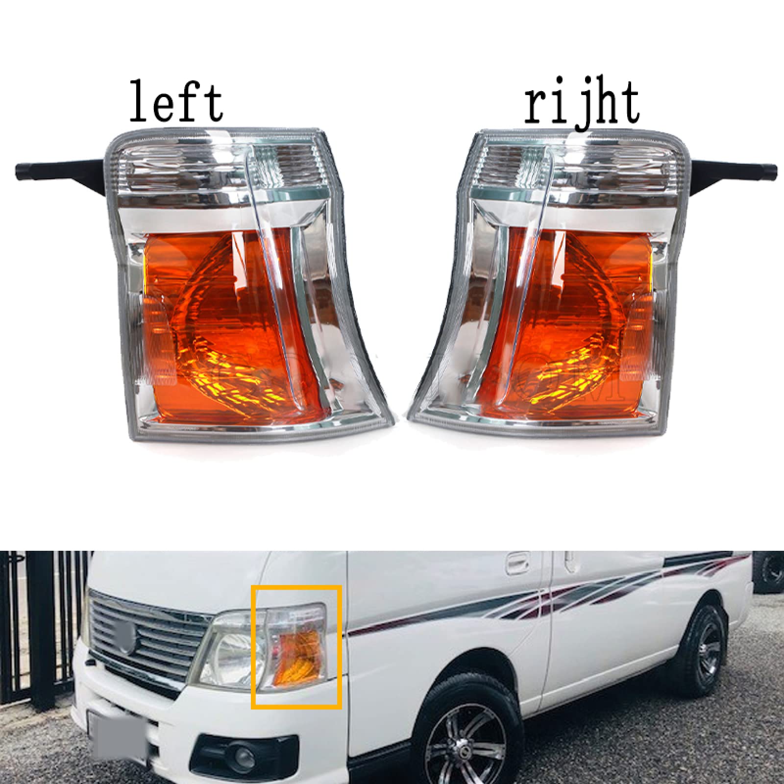 For nissan Caravan Urvan E25 2005-2012 Front Side Corner Lamp