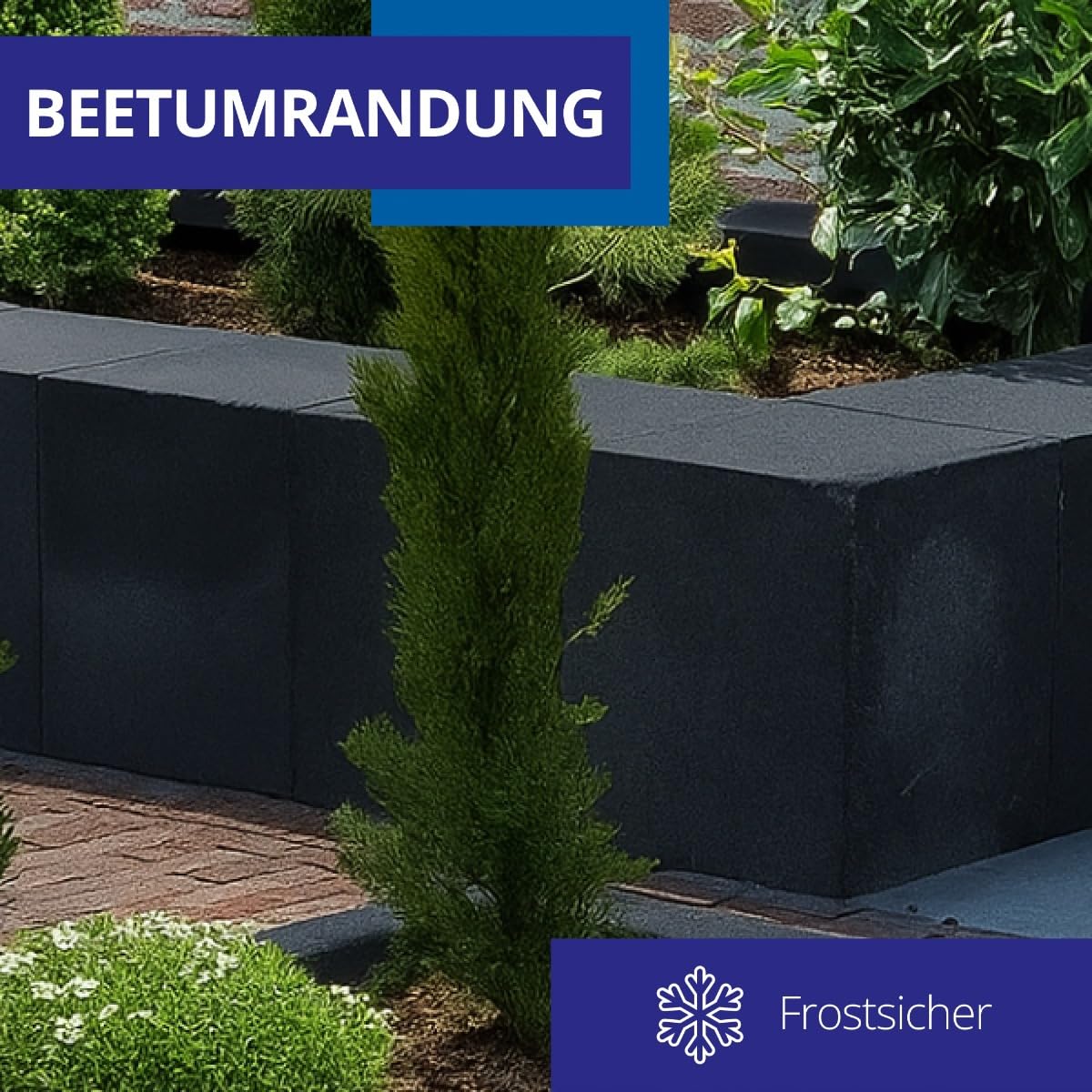 Betonfarbe Lichtgrau (RAL 7035) 750 ml - Betonfarbe außen frostsicher - Bodenfarbe Außen- fassadenfarbe sockelfarbe Farbe für Beton, Holz, Stein - Innen & Außen - Terrassen und Einfahrten