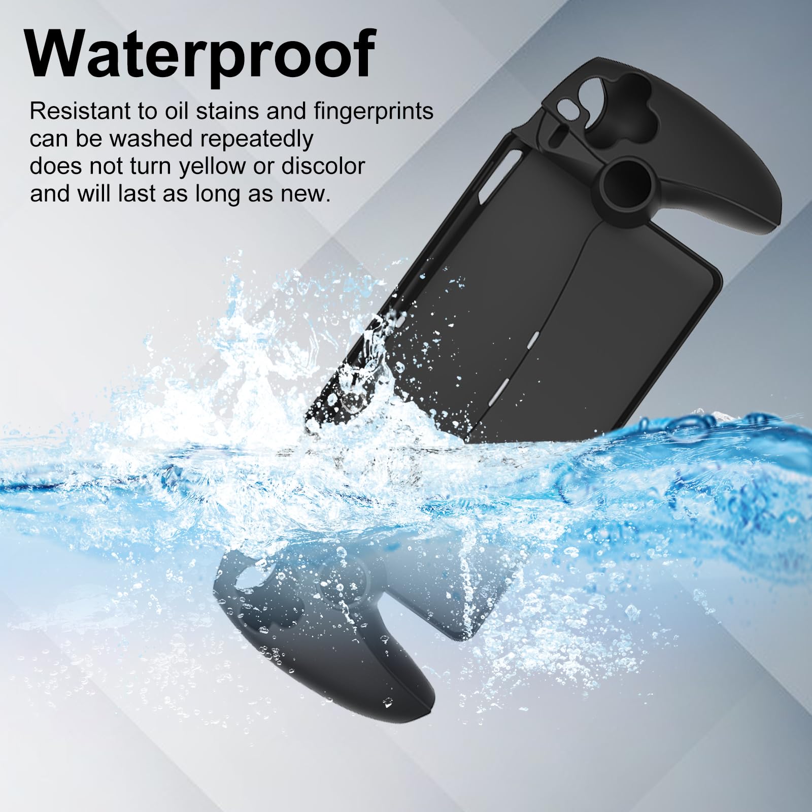 Coque pour Sony PlayStation Portal, Ultra Mince TPU Anti-Rayure Anti-Drop Silicone Souple Antichoc Protection Housse pour Sony PlayStation Portal, Noir