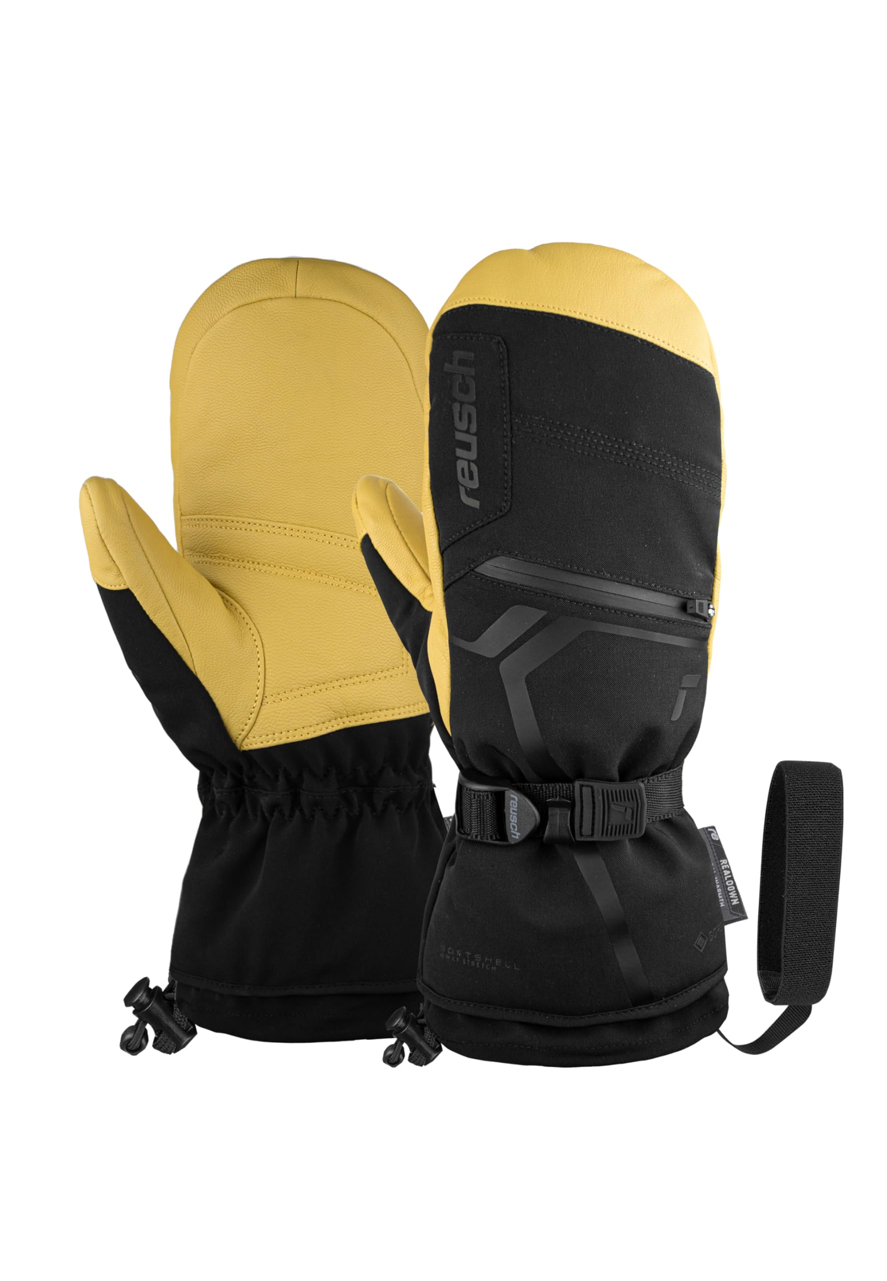 Reusch Down Spirit Gore-TEX Mitten extra warme, wasserdichte, Winddichte und atmungsaktive Unisex Fausthandschuhe Winterhandschuhe Skihandschuhe Fäustlinge Herren Damen