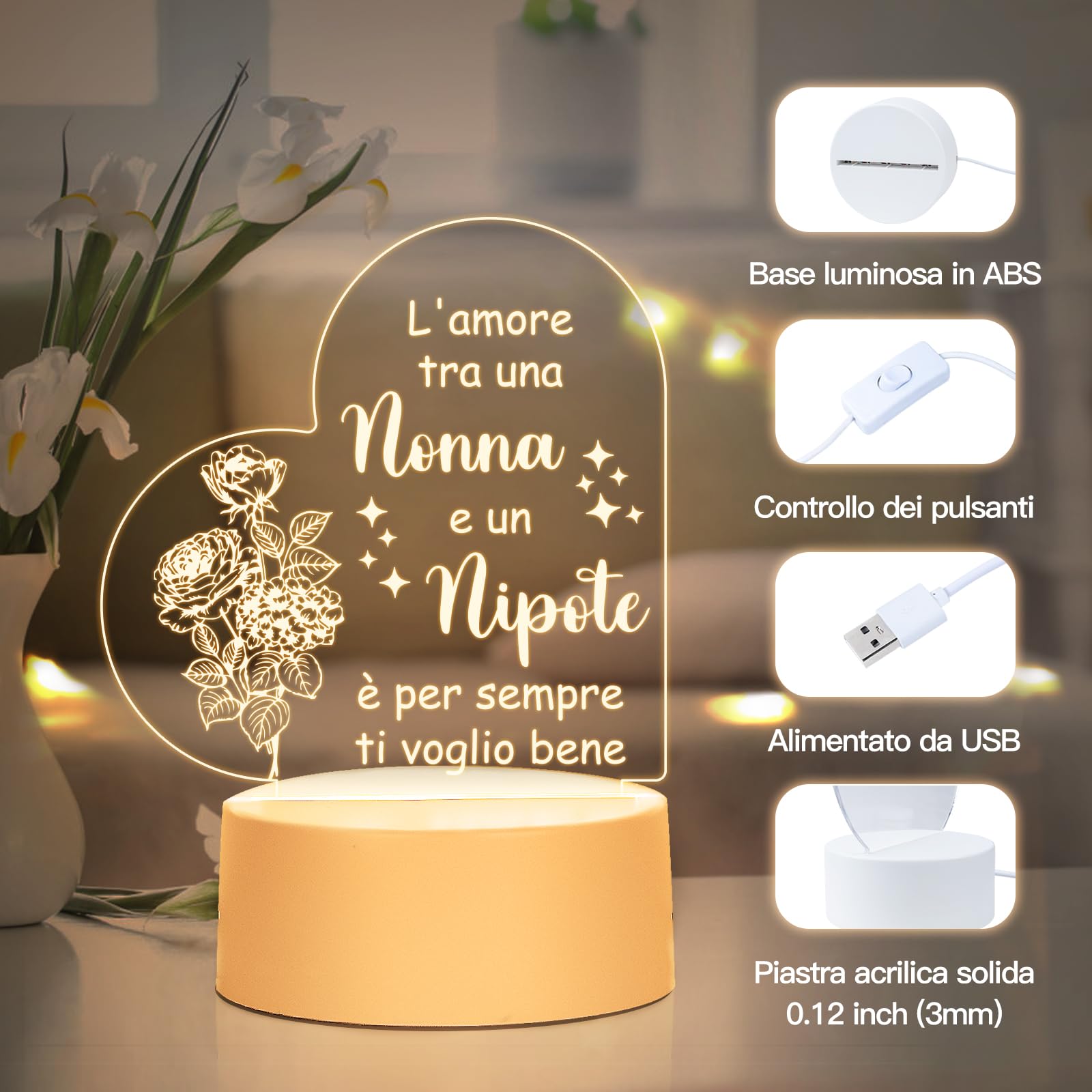 Set Di Collane Da 2 Pezzi Per Nonna E Nipote, Regalo Per Nipote - Foto 9