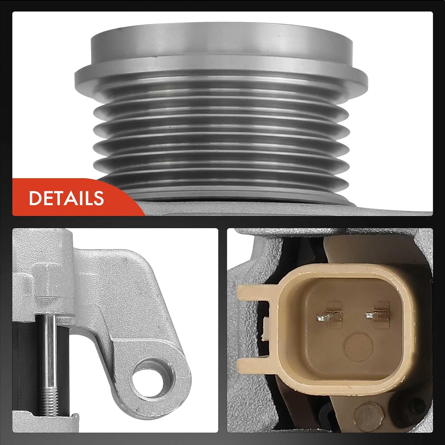 A-Premium Alternator Compatible with Jeep Cherokee 2014-2019, Compass, Renegade & Chrysler 200 & Ram ProMaster City & Fiat 500X, 2.4L, 12V 160A CW 6-Groove Pulley, Replace# 56029624AA, 56029624AB