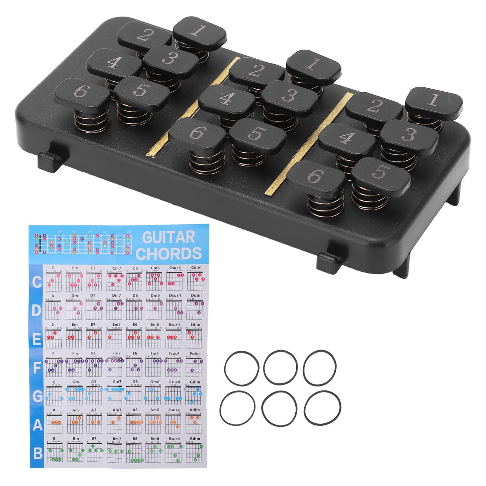 Entraîneur d'Accords de Guitare, Kit d'Apprentissage pour Débutants, Outil de Changement